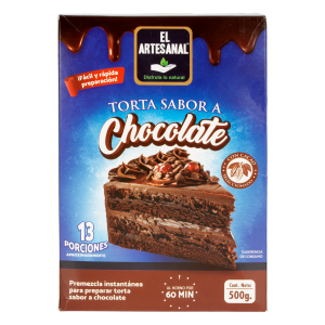 Premezcla De Torta Sabor De Chocolate EL ARTESANAL 500 G