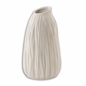 Florero De Cerámica Con Textura Color Mate URBAN TRENDS COLLECTION Unidad