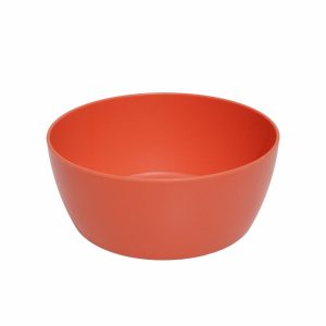 Plato Hondo De Fibra Vegetal Coral FREE HOME 15 Cm