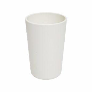 Vaso De Fibra Vegetal 7.6 Cm Mediano Blanco Hueso FREE HOME 7.6 Cm