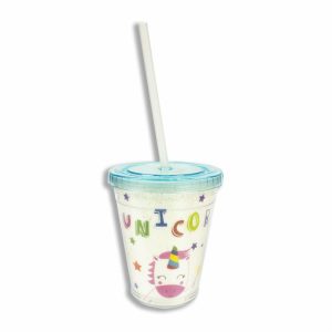 Vaso Plástico Con Sorbete 300 Ml WAHFAY 4003060902