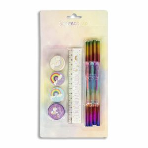 Set Escolar Diseño Niña WAHFAY 1 Pieza