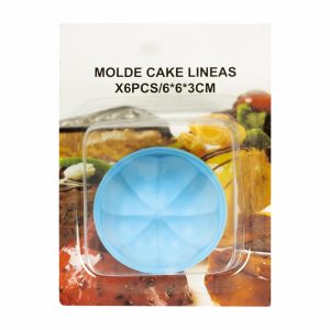 Molde  Cake Líneas WAHFAY 6 Piezas