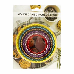 Molde  Cake Forma Círculos WAHFAY 6 Piezas