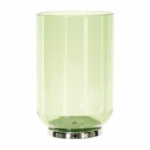 Porta Cepillos Transparente Verde FREE HOME 1 Pieza