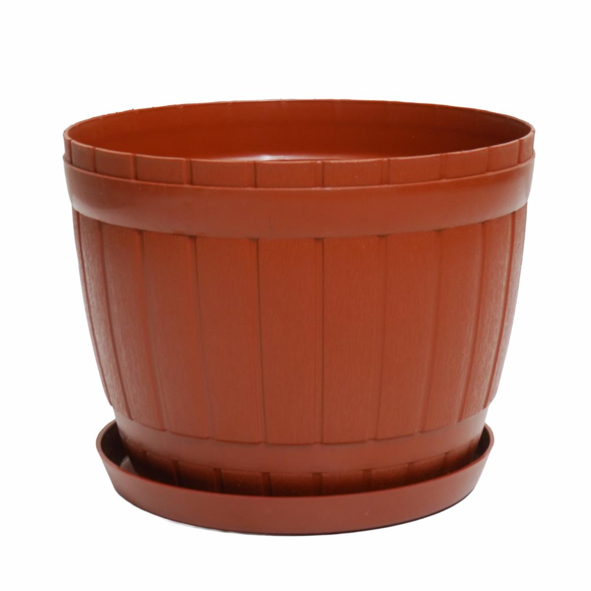 Maceta Color Barro Con Base KOOME 13X11 3 Cm