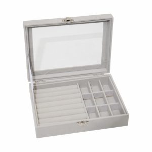 Joyero Tapa Transparente KOOME 20X15X4.6 Cm