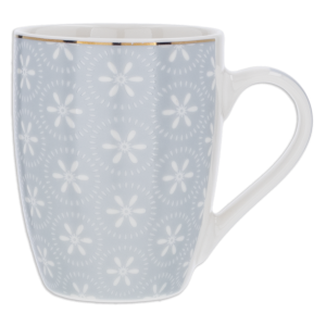 Jarro Diseño Botanico Multicolor Borde Oro FREE HOME 1 Pieza