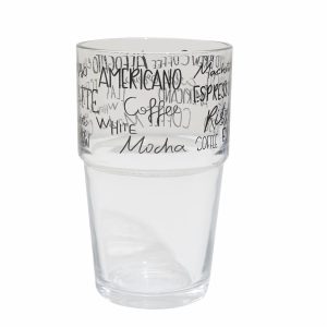 Vaso De Vidrio Diseño Coffee HEREVIN Transparente