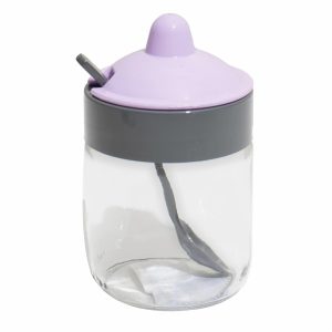 Frasco Salsero Especiero Con Cuchara HEREVIN Morado