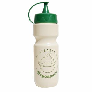 Dispensador Plástico Para Mayonesa Con Tapa Verde HEREVIN Blanco