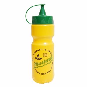Dispensador Plástico Para Mostaza Con Tapa Verde HEREVIN Amarillo