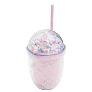 Vaso Unicornio Con Tapa Y Sorbete FREE HOME Plástico