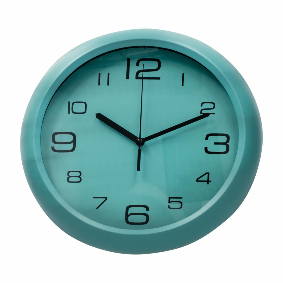 Reloj De Pared Color Azul Aqua FUZHOU EAGLE 28X4.4 CM - Dollar Store