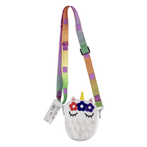 Cartera Plástica Figura De Unicornio SÚPER K Talla  Única