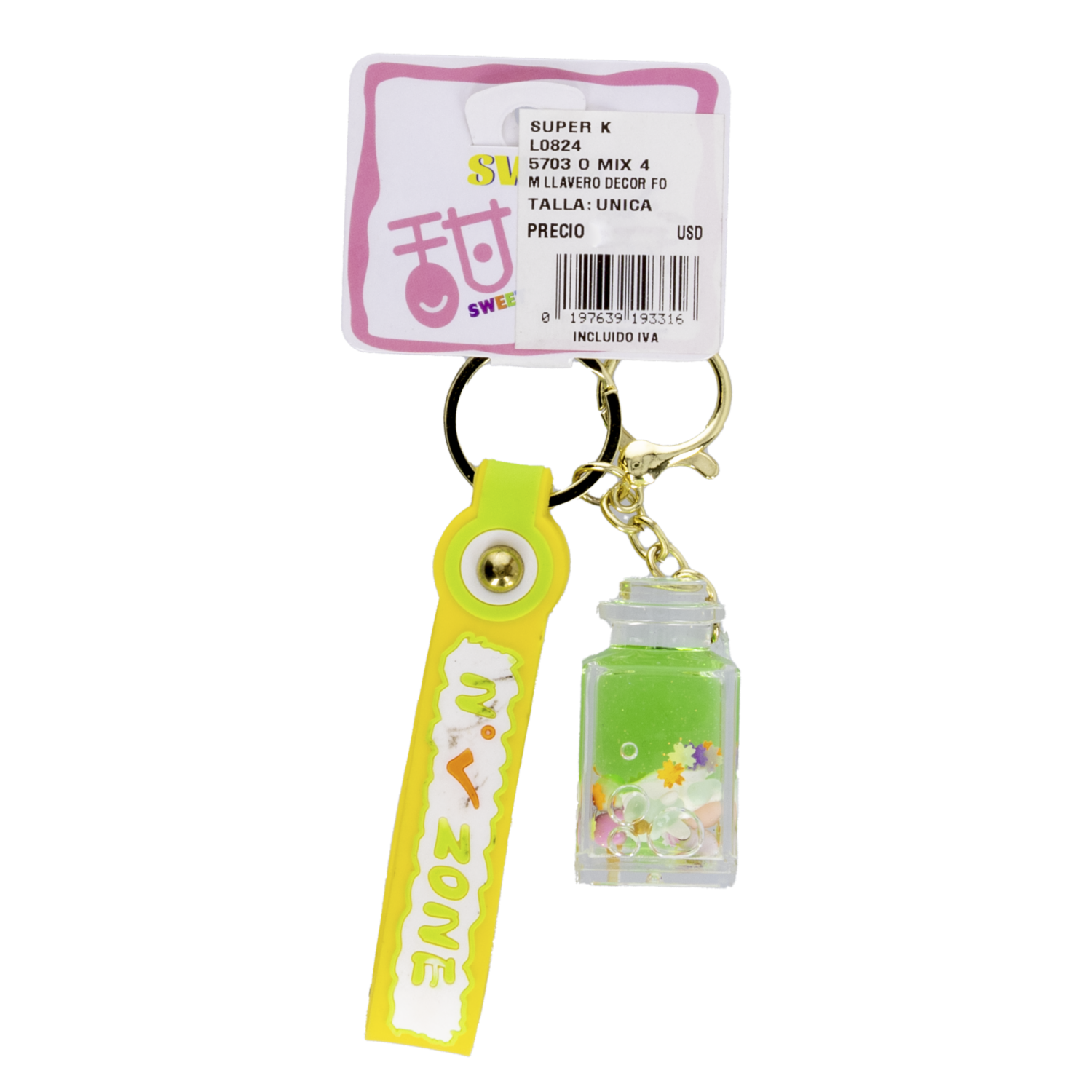 Llavero Decorativo Fresa Caramelo SUPER K