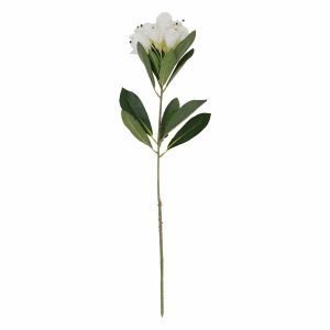 Flor Artificial Azalea Blanca FREE HOME 1 Pieza