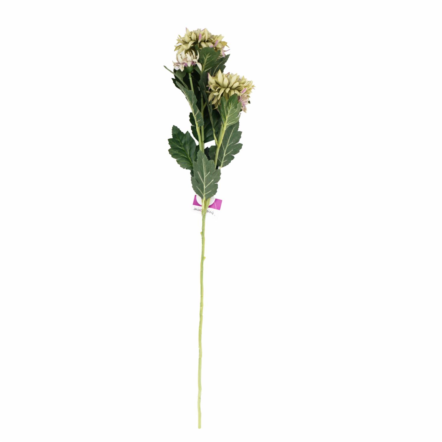 Flor Artificial Crisantemo Verde FREE HOME 1 Pieza