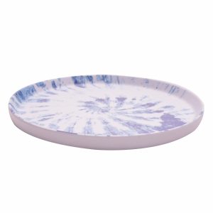 Plato Tendido Marmoleado Azul FREE HOME 20 Cm