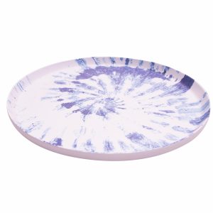 Plato Tendido Marmoleado Azul FREE HOME 27 Cm