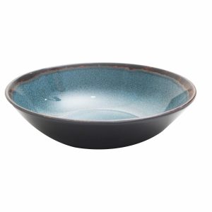Bowl Azul Con Borde Café FREE HOME 19 Cm