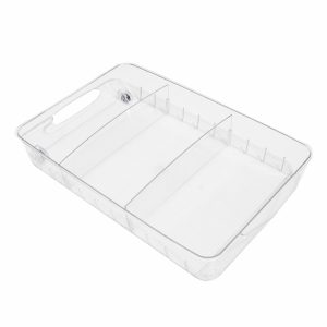Organizador Bajo 3 Divisiones Transparente FREE HOME Grande
