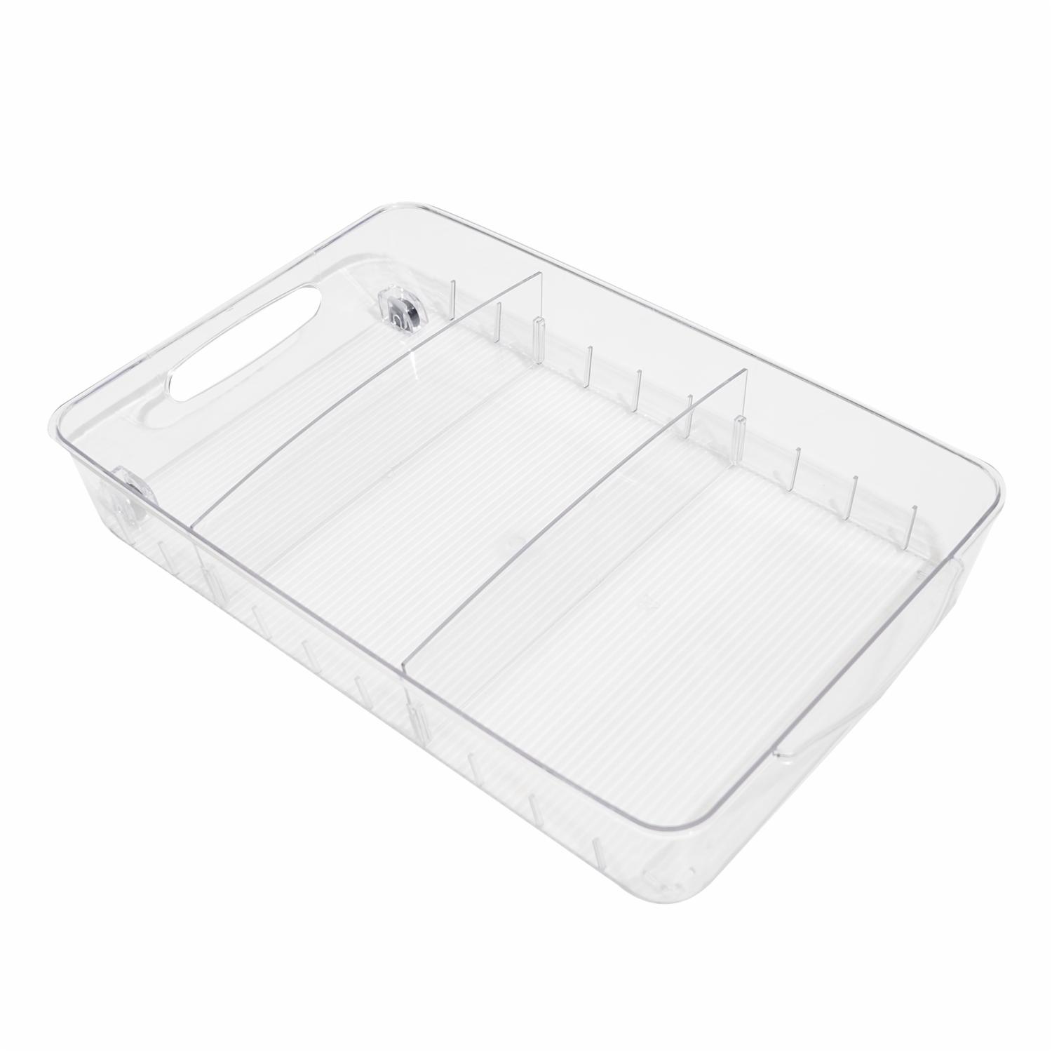 Organizador Bajo 3 Divisiones Transparente FREE HOME Grande