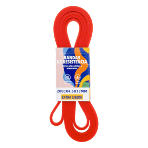 Bandas Elásticas Resistencia Rojas IRON MAN 2.08X1.3X0.45 CM