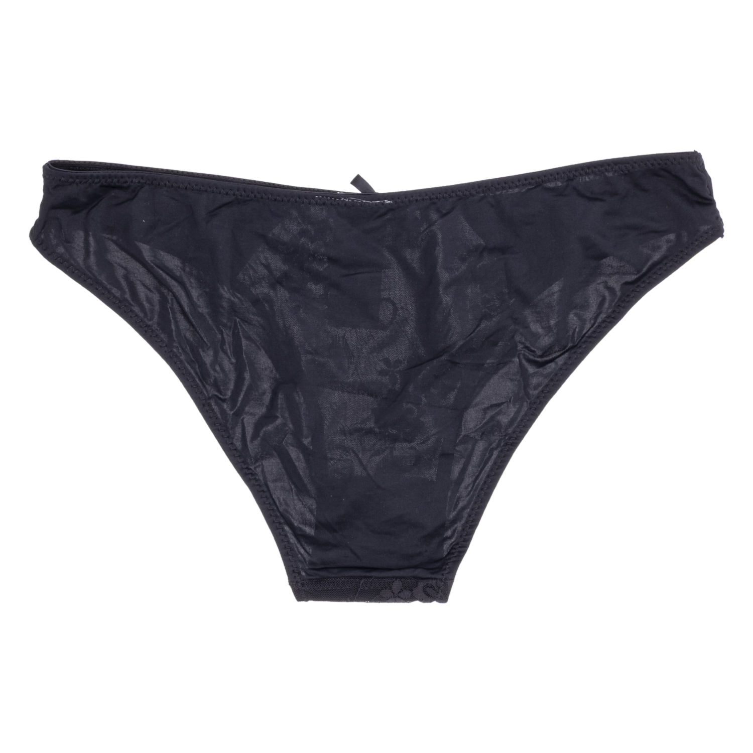 Bikini Encaje Liso Negro SUPER K - Image 2