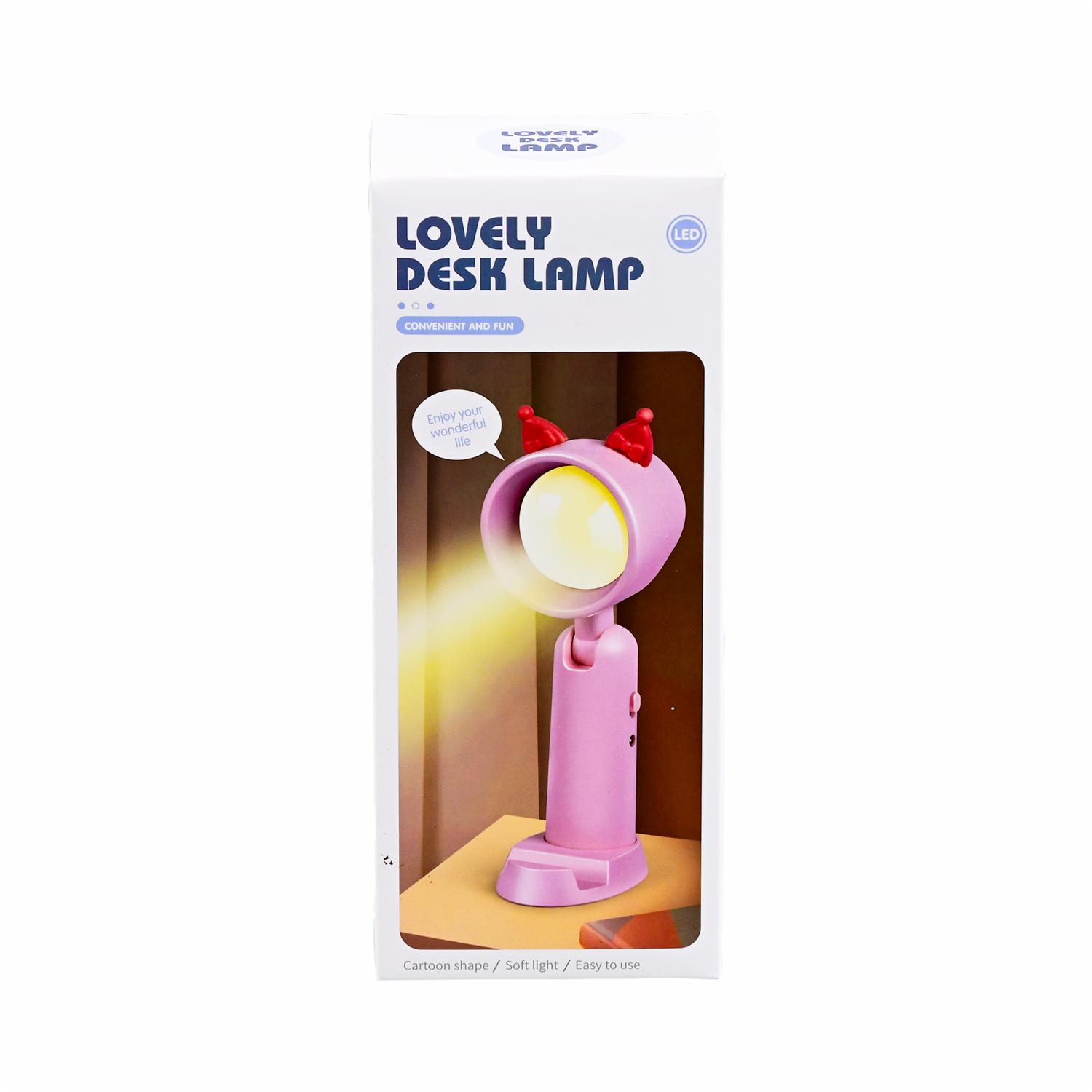 Lampara Escolar Con Cargador Usb KOOME Rosada