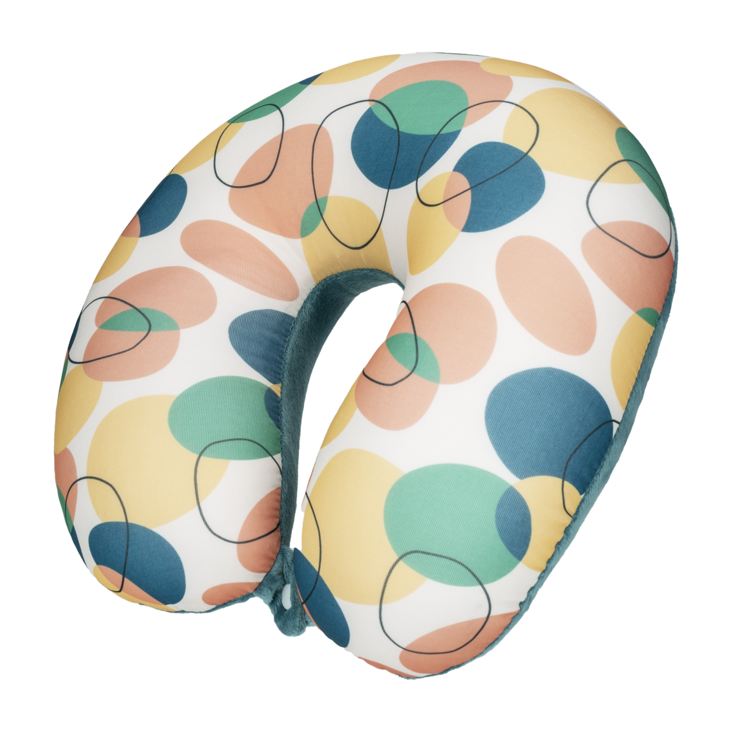Cojín De Cuello Estampado Celeste BEWALKER