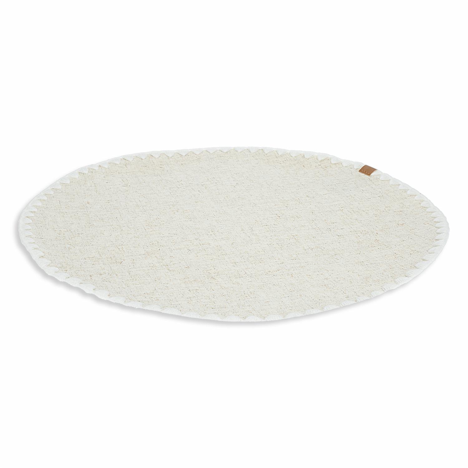 Individual Texturizado Gris Con Borde FREE HOME Redondo - Image 2