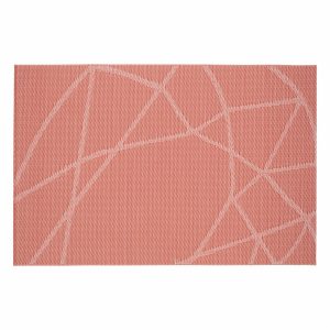 Individual Lineas Cruzadas Rojo FREE HOME Rectangular