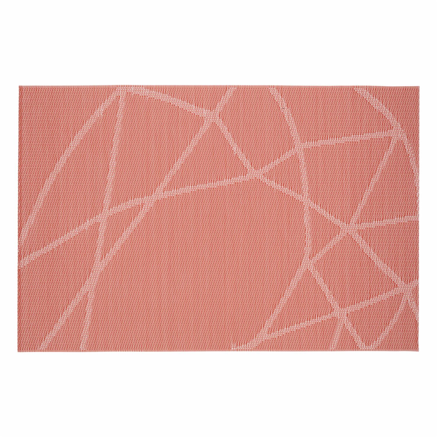 Individual Lineas Cruzadas Rojo FREE HOME Rectangular