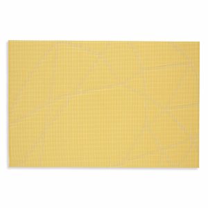 Individual Lineas Cruzadas Amarillo FREE HOME Rectangular