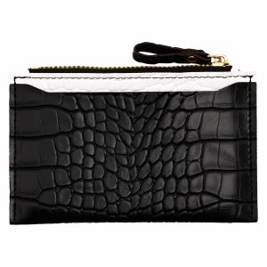 Monedero Tarjetas Textura PULSE Negro