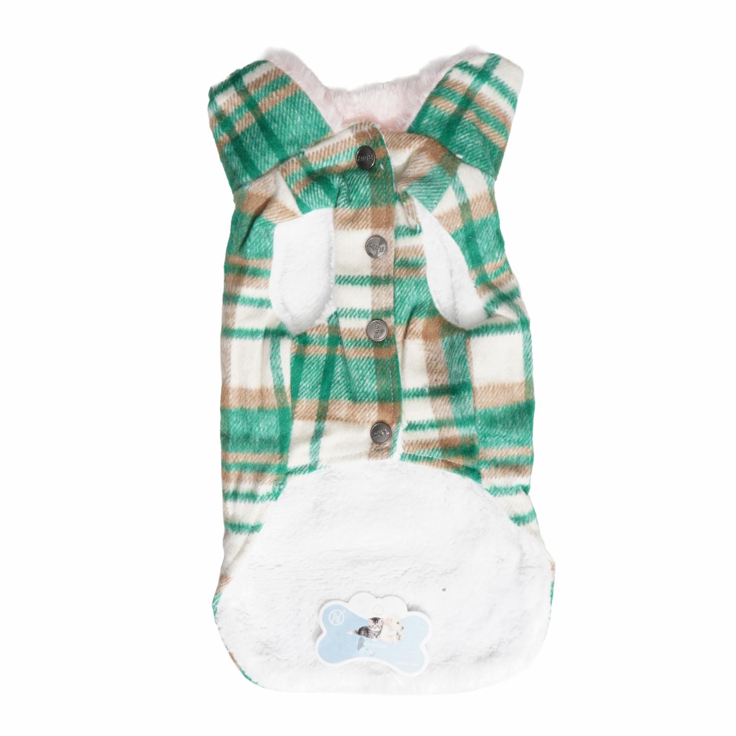 Abrigo Para Perro Diseño Casual Cuadros HANHONG PET Talla Pequeño