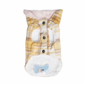 Abrigo Para Perro Diseño Casual Cuadros HANHONG PET Talla Mediano