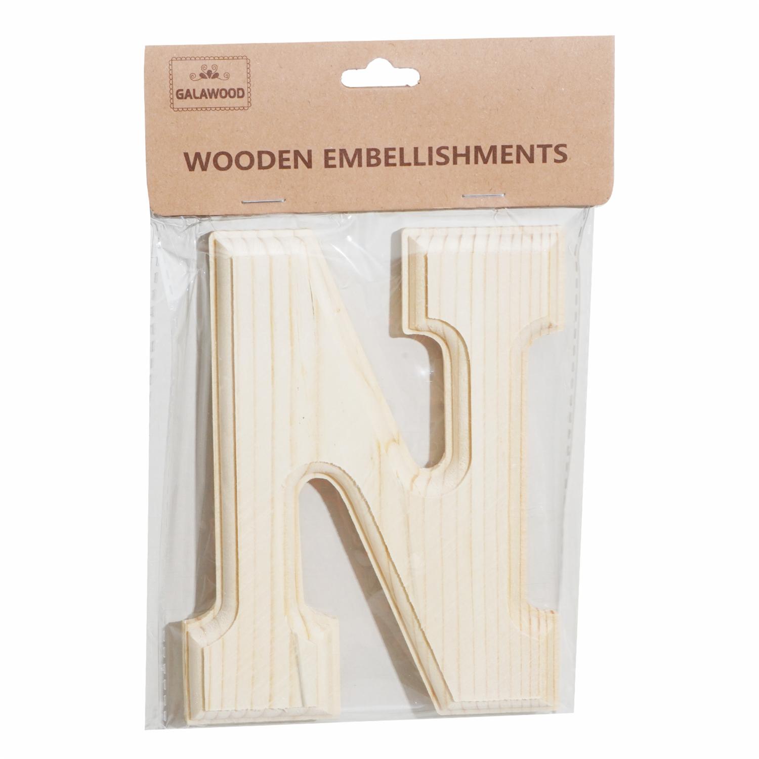 Letra De Madera N BABY CRAFT 15X 6 Cm