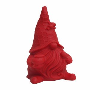 Adorno Navideño Gnomo Rojo Con Luz Led HE WEI 1 Pieza