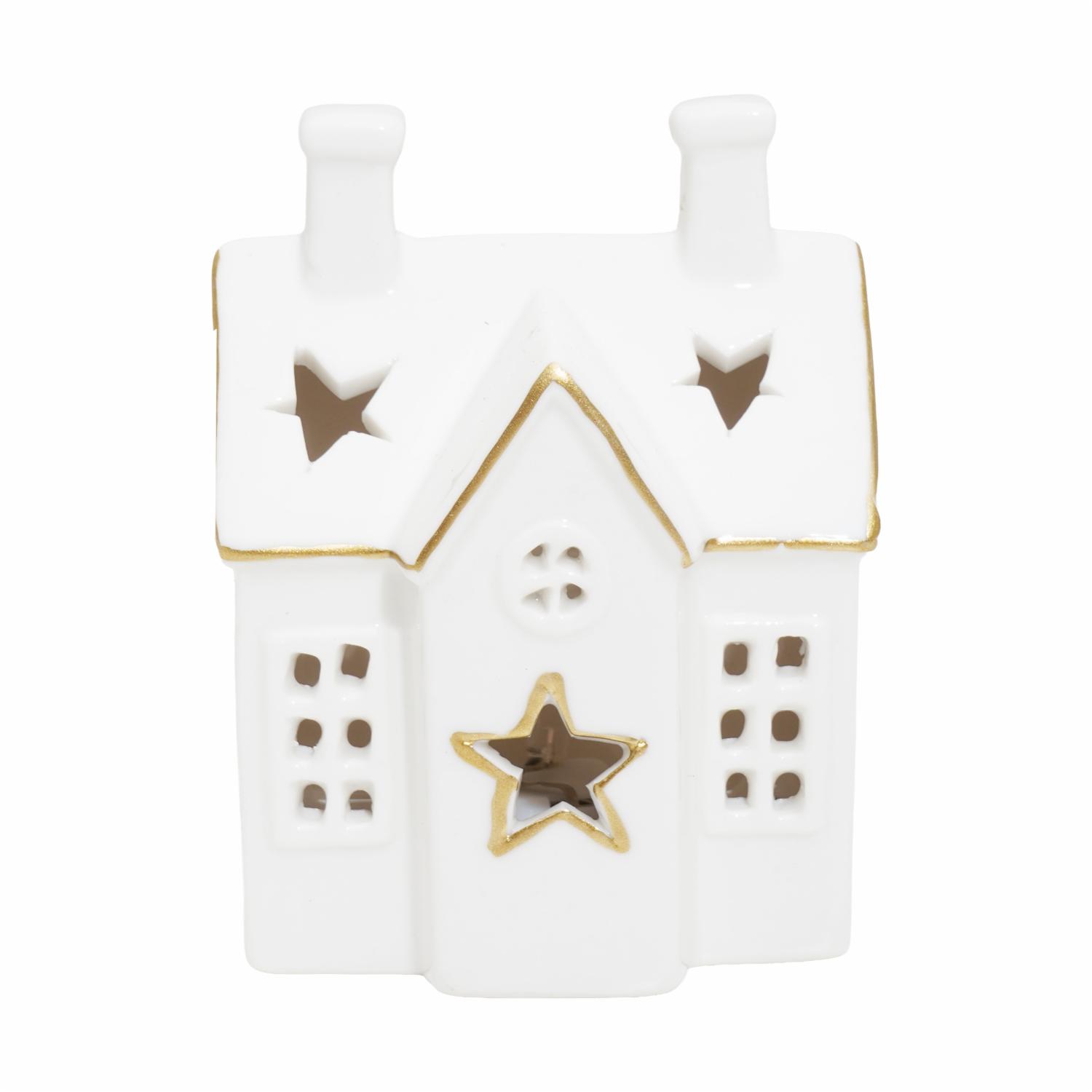 Adorno Navideño Casa Blanca Navidad Surtido KOOME Con Batería