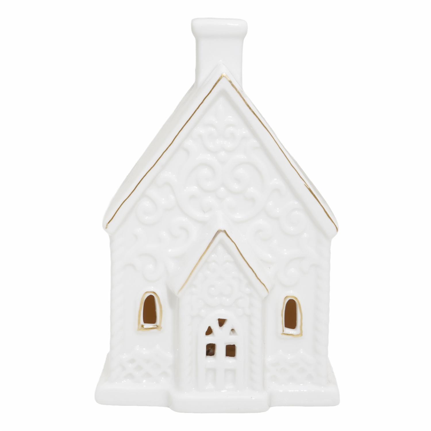 Adorno Navideño Casa Blanca Navidad Surtida KOOME Con Batería