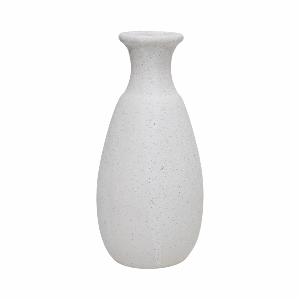 Florero Decorativo Blanco Base Ancha SHUNDA 1 Pieza