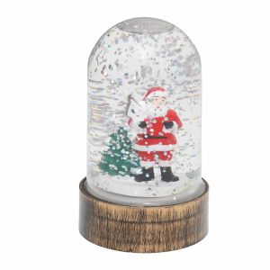 Bola De Agua Navidad Con Santa NAVIDAD DS Luz Led