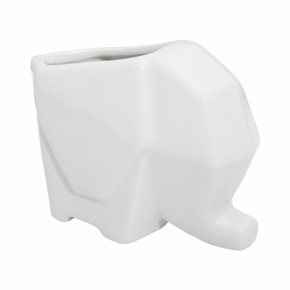 Adorno Decorativo Elefante Moderno Blanco KOOME 1 Pieza