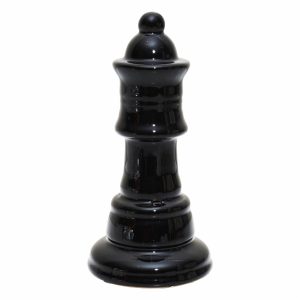 Adorno Decorativo Ajedrez El Alfil Negro KOOME Grande