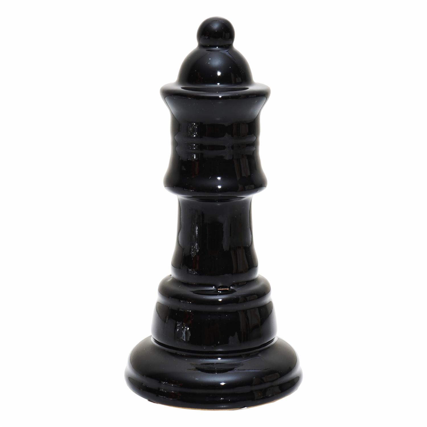 Adorno Decorativo Ajedrez El Alfil Negro KOOME Grande