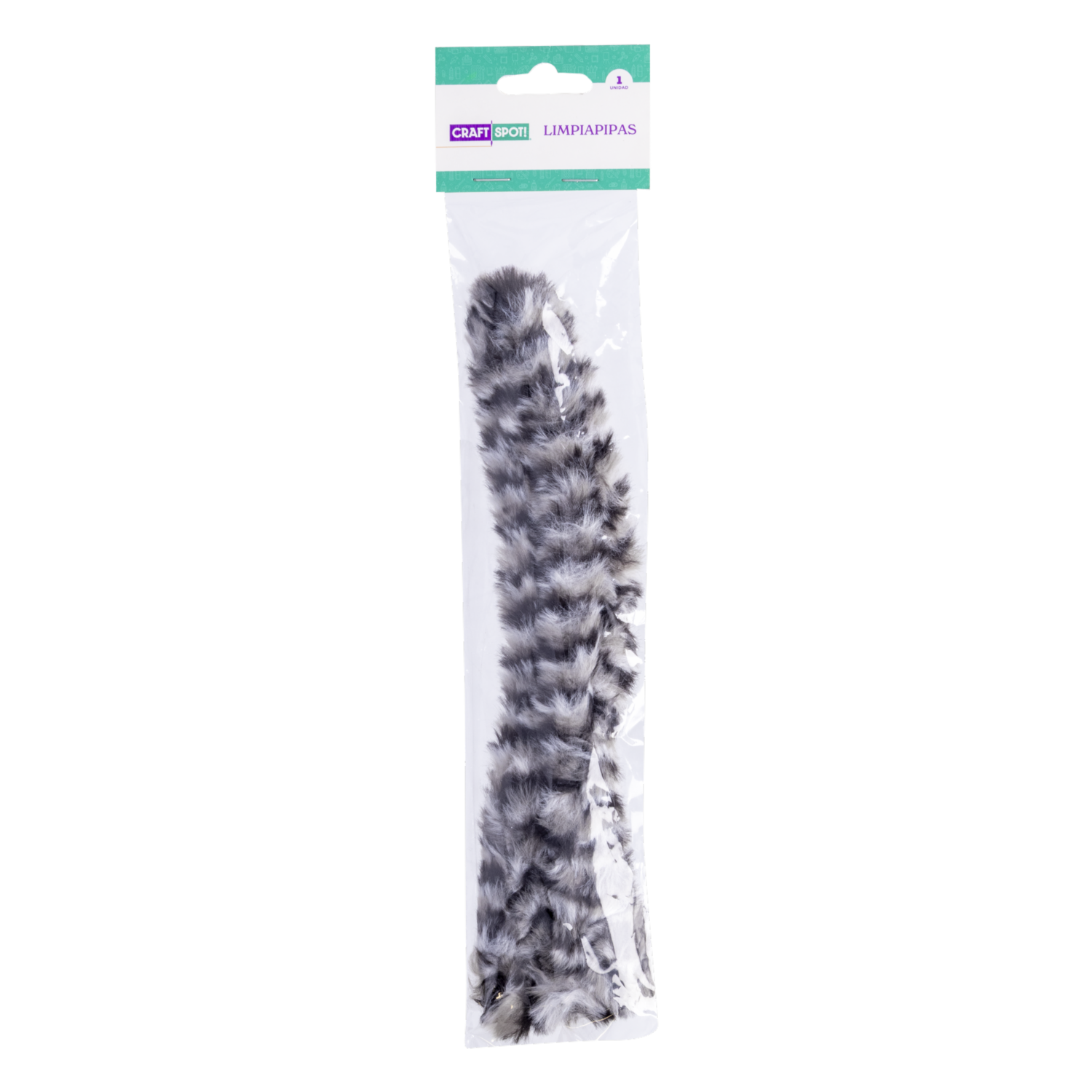 Limpia Pipas Felpudo Negro Gris CRAFTSPOT 1 Metro