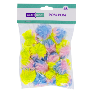 Pom Pom Que Brilla En La Oscuridad CRAFTSPOT 15 Piezas