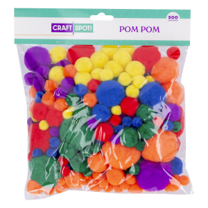 Pom Pom Diseño Surtido CRAFTSPOT 300 Piezas
